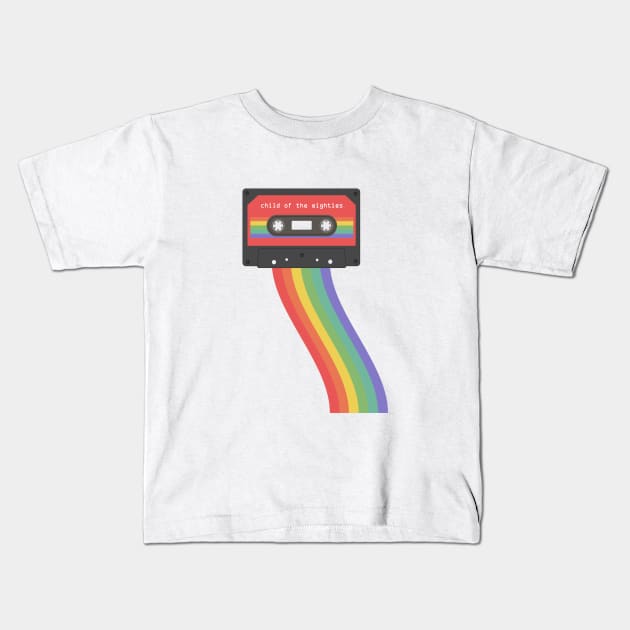 Child Of The Eighties Kids T-Shirt by LjM